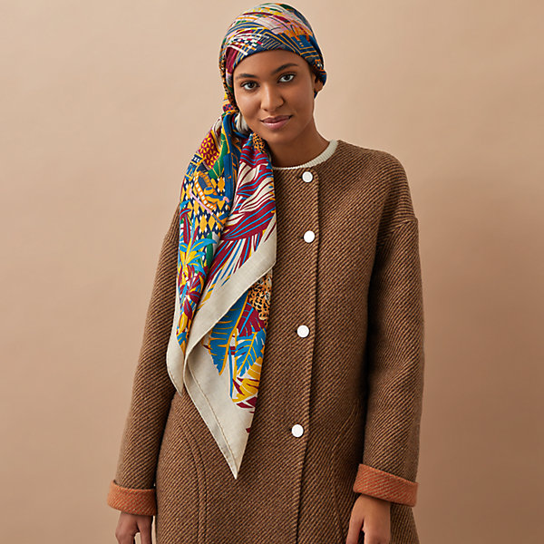 Les 12 Leopards shawl 140 | Hermès USA